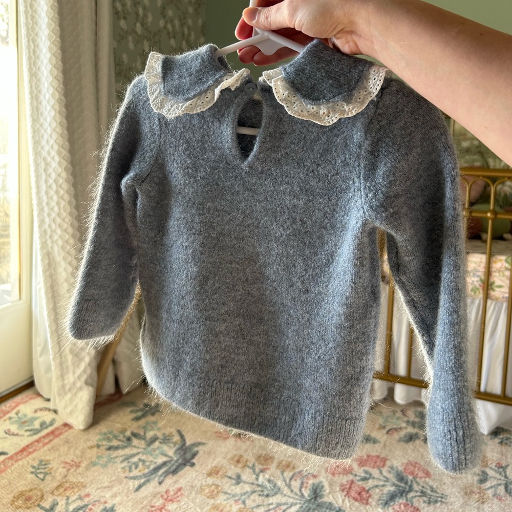Blue Collared Sweater - Picture 2 of 2